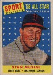 1958 Topps      476     Stan Musial AS TP